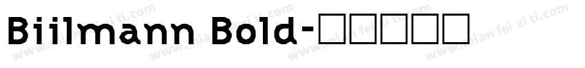 Biilmann Bold字体转换